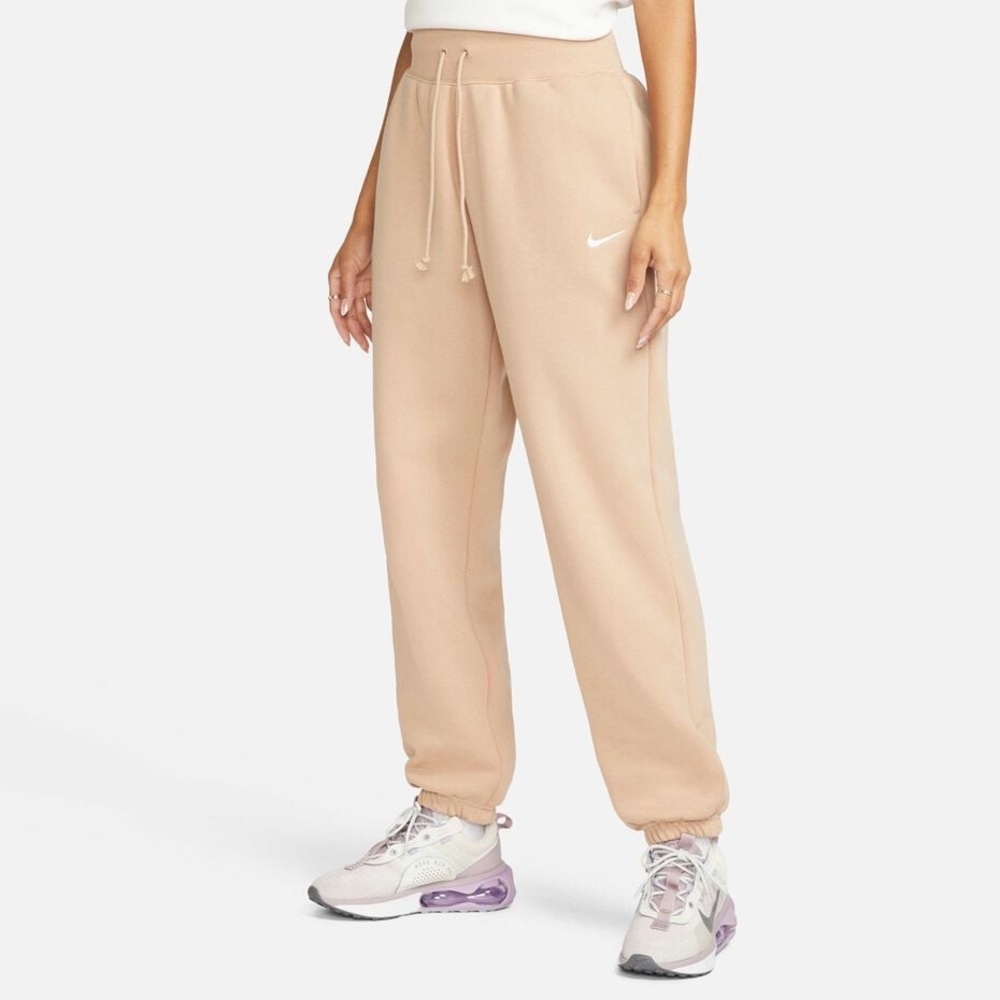 Nike Phoenix Fleece Sweatpants in Neutral Tan Sz S